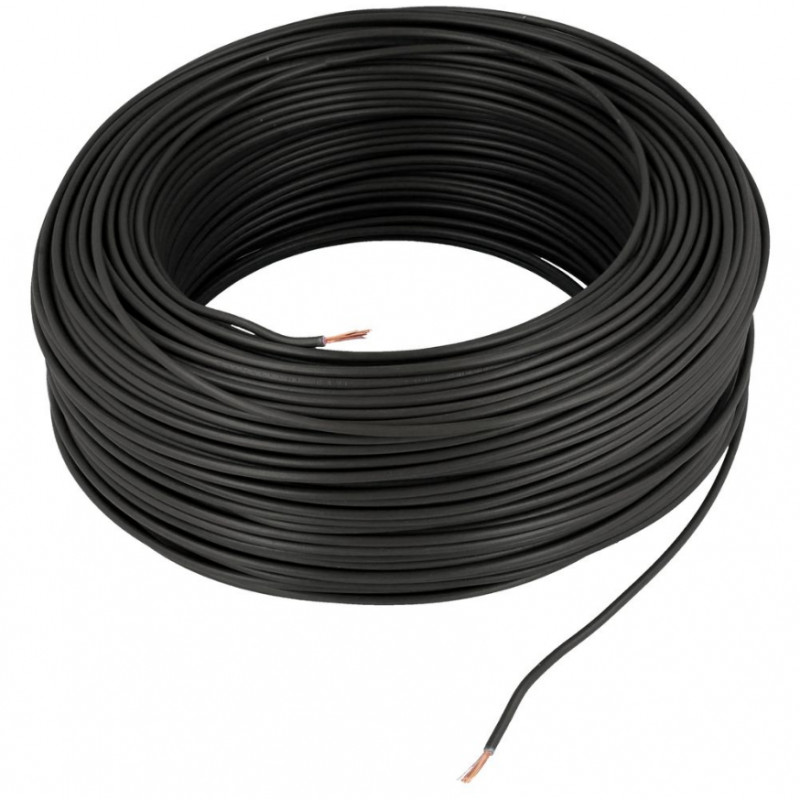 Câble souple 10mm² noir 5/10/15/20/30/40/50m - Energyshop