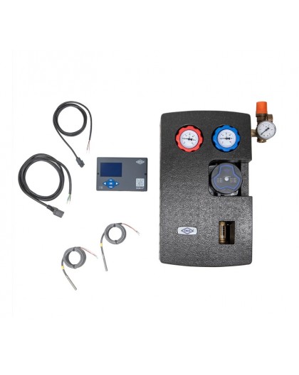 Station solaire avec circulateur solaire 8 m et régulation KSW-E